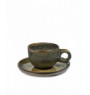 Tasse et sous-tasse à café gris grès 13 cl Ø 8 cm Surface Serax