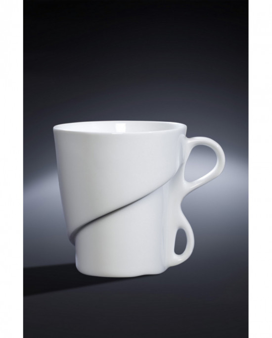 Mug rond blanc porcelaine 30 cl Ø 8,7 cm Delissea Rak