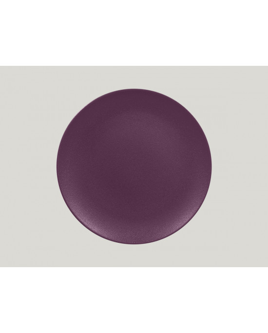 Assiette plate rond prune purple porcelaine Ø 31 cm Neo Fusion Rak