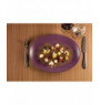 Assiette plate rond prune purple porcelaine Ø 15 cm Neo Fusion Rak