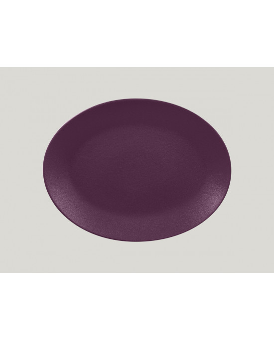 Plat ovale violet porcelaine 36x27 cm Neo Fusion Rak