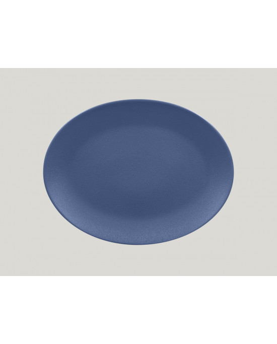 Plat ovale Bleu lavande porcelaine 36x27 cm Neo Fusion Rak
