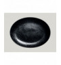 Plat ovale noir porcelaine 32 cm Karbon Rak