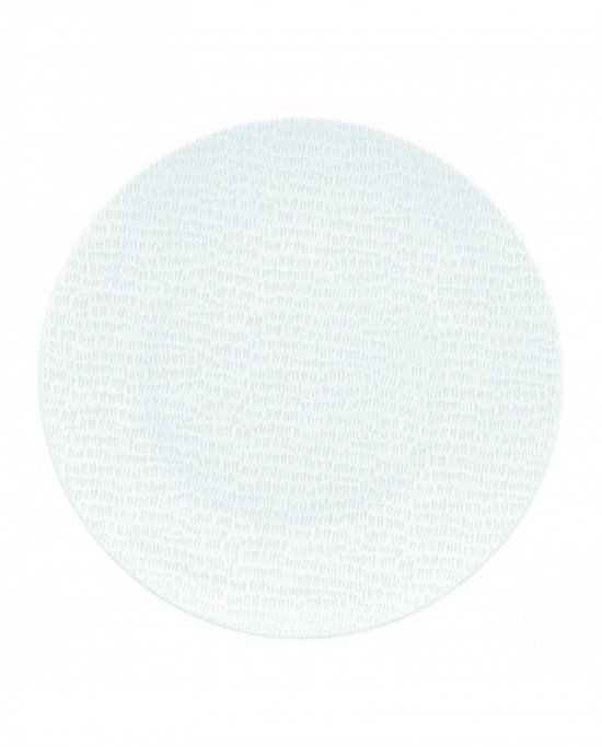 Assiette coupe plate rond blanc porcelaine Ø 22 cm Ripple  Astera
