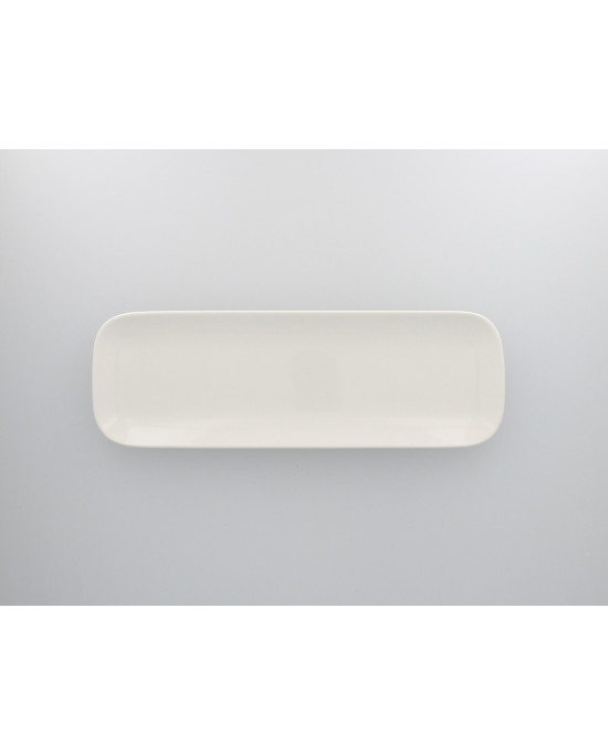 Assiette plate rectangulaire ivoire porcelaine 33x11 cm Aurea Rak
