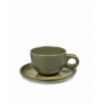 Tasse et sous-tasse à café vert grès 13 cl Ø 8 cm Surface Serax