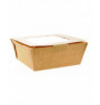 Boîte rectangulaire beige 12,5x12,5x6 cm 75 cl Huhtamaki  (140 pièces)