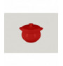 Soupière avec couvercle rond rouge porcelaine Ø 10,6 cm Chefs Fusion Rak