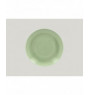 Assiette coupe plate rond vert porcelaine Ø 24 cm Vintage Rak