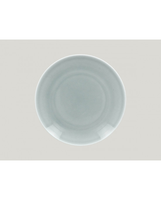 Assiette coupe plate rond bleu porcelaine Ø 27 cm Vintage Rak