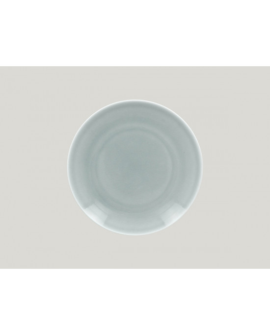 Assiette coupe plate rond bleu porcelaine Ø 24 cm Vintage Rak