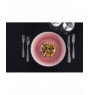 Assiette coupe plate rond rose porcelaine Ø 21 cm Vintage Rak