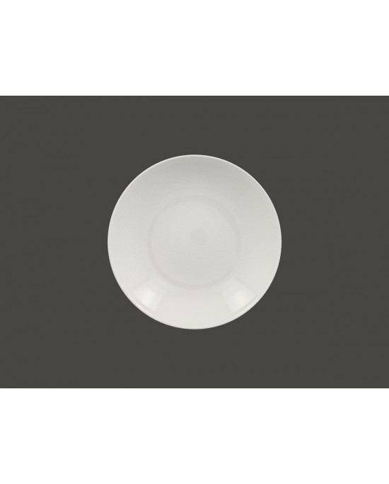 Assiette coupe creuse rond blanc porcelaine Ø 23 cm Vintage Rak