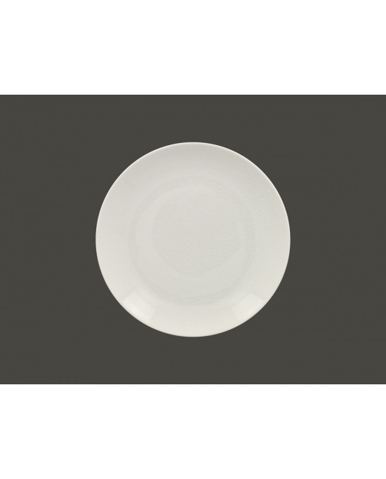 Assiette coupe plate rond blanc porcelaine Ø 21 cm Vintage Rak