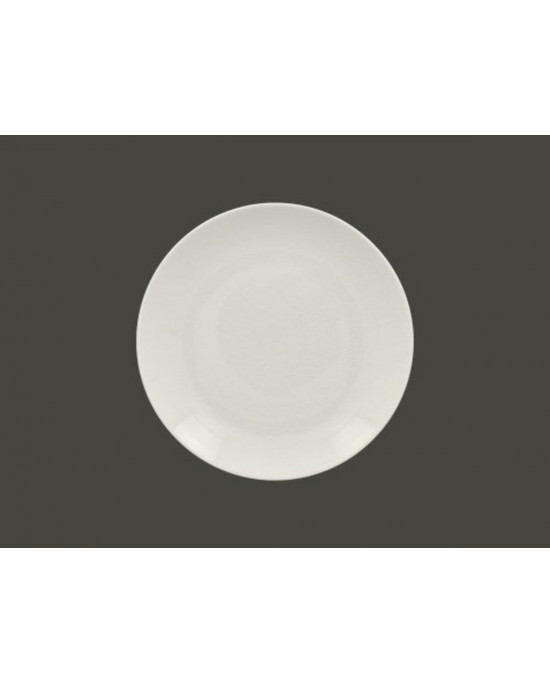 Assiette coupe plate rond blanc porcelaine Ø 24 cm Vintage Rak