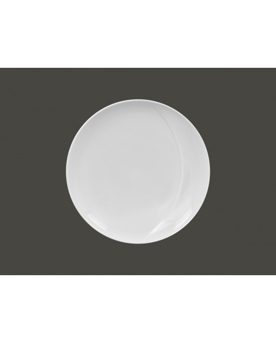 Assiette creuse rond blanc porcelaine Ø 24 cm Moon Rak