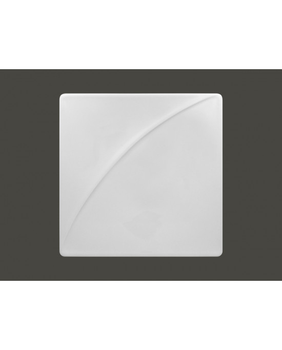 Assiette plate carré blanc porcelaine 12,5x12,5 cm Moon Rak