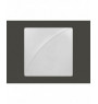 Assiette plate carré blanc porcelaine 12,5x12,5 cm Moon Rak