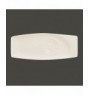 Sous-tasse à café / thé gourmand rectangulaire ivoire porcelaine 26 cm Mazza Rak