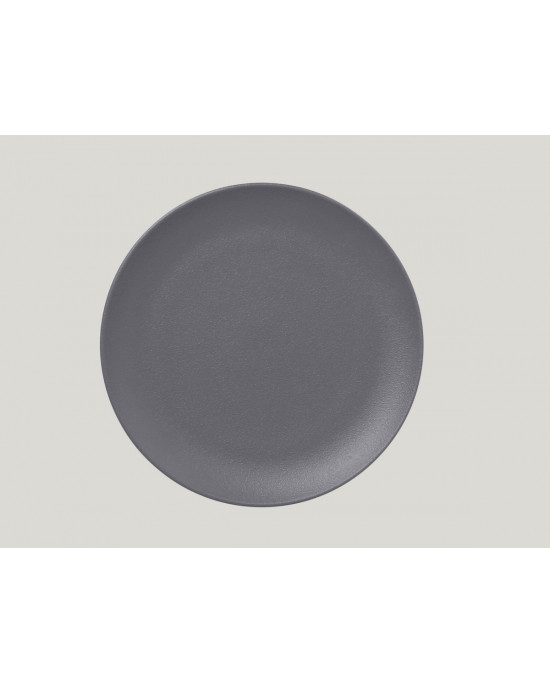 Assiette plate rond gris porcelaine Ø 15 cm Neo Fusion Rak