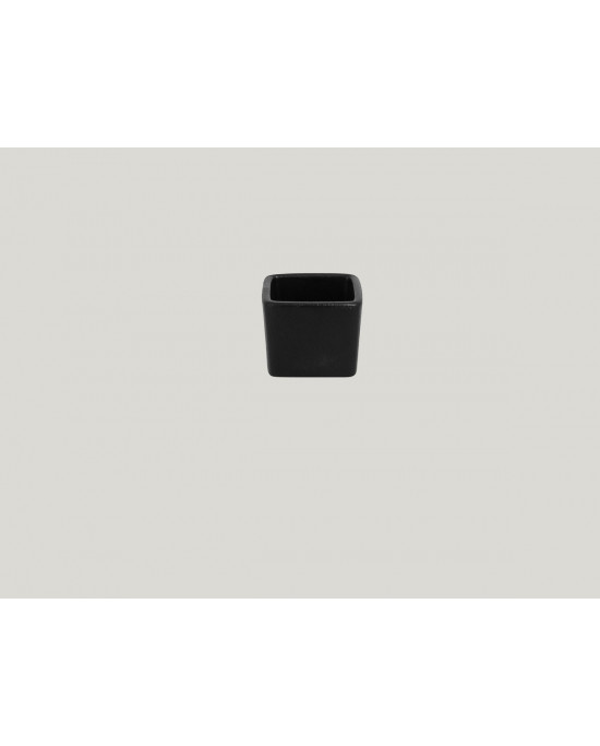 Pot à sauce carré noir porcelaine 5 cm Neo Fusion Rak