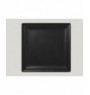 Assiette plate carré noir porcelaine 30x30 cm Neo Fusion Rak