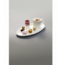 Sous-tasse à thé / déjeuner gourmand rond ivoire porcelaine 29 cm Giro Rak