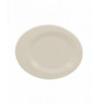 Assiette plate ovale ivoire porcelaine 17x14 cm Giro Rak
