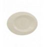 Assiette creuse ovale ivoire porcelaine 29x23 cm Giro Rak