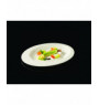Assiette creuse ovale ivoire porcelaine 29x23 cm Giro Rak