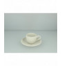 Sous-tasse à expresso rond ivoire porcelaine Ø 13 cm Anna Rak