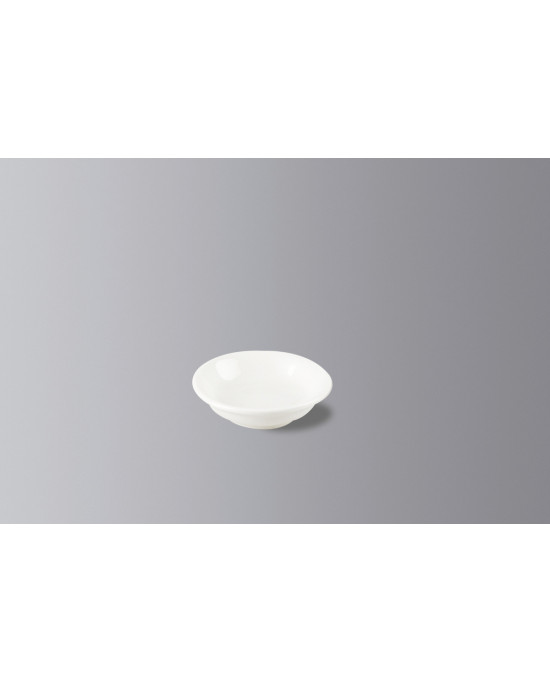 Assiette coupe rond ivoire porcelaine Ø 7 cm Nano Rak