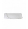 Assiette plate rectangulaire ivoire porcelaine 26x17 cm Mazza Rak
