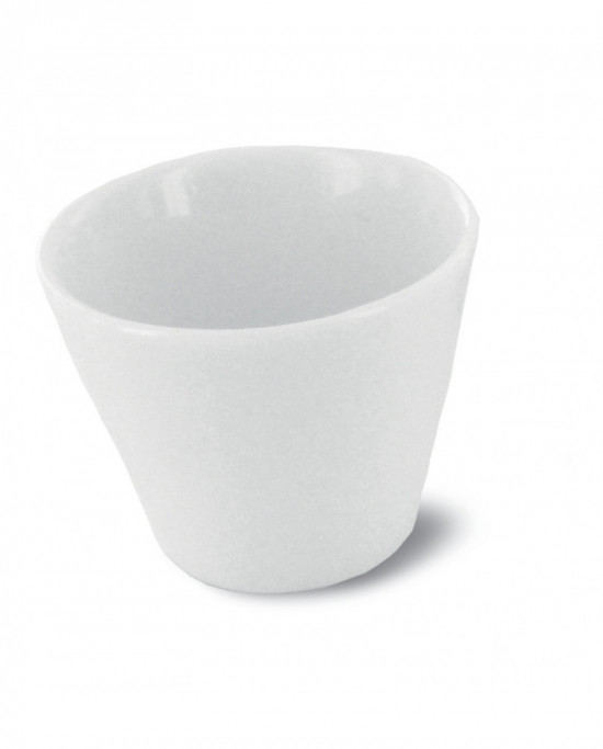 Mini pot rond blanc porcelaine 4,5 cm Ø 6 cm