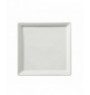 Assiette plate carré ivoire porcelaine 25x25 cm Allspice Rak
