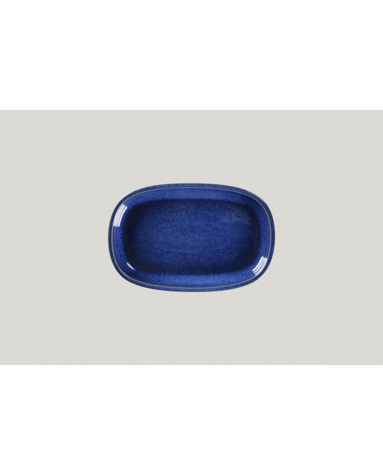 Plat ovale bleu porcelaine 22,5 cm Rakstone Ease
