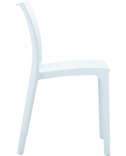 Chaise blanc 81x44x50 cm Maya