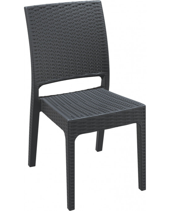 Chaise gris 87x45x52 cm Jamaica