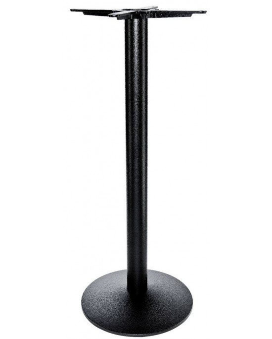 Pied de table bar noir Ø 43 cm 108 cm Rome