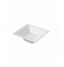 Coupelle carré blanc porcelaine 8 cm