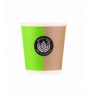 Gobelet vert carton Ø 6,2 cm 10 cl Hot Cup Huhtamaki (80 pièces)