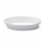 Plat sabot ovale blanc porcelaine 19,7x11,8 cm Cafett
