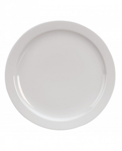 Assiette plate rond blanc...