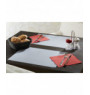 Set de table rouge papier 30x40 cm Tisslack Cogir (500 pièces)