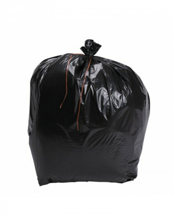 Sac à déchets plastique 50 L noir  (250 pièces)