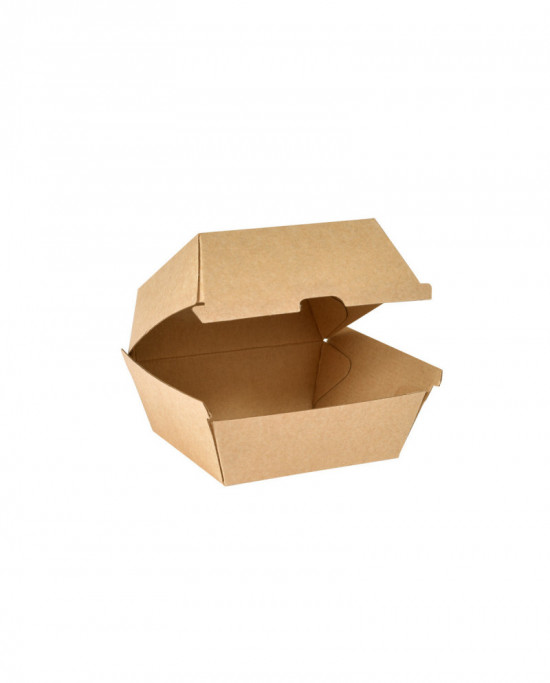 Boîte à burger marron 14x14x8,4 cm Duni  (55 pièces)