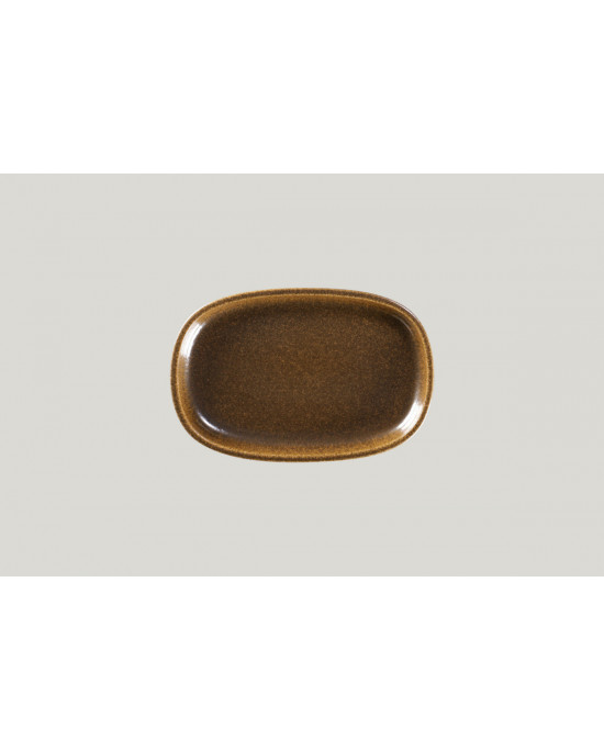 Plat ovale bronze porcelaine 22,5 cm Rakstone Ease