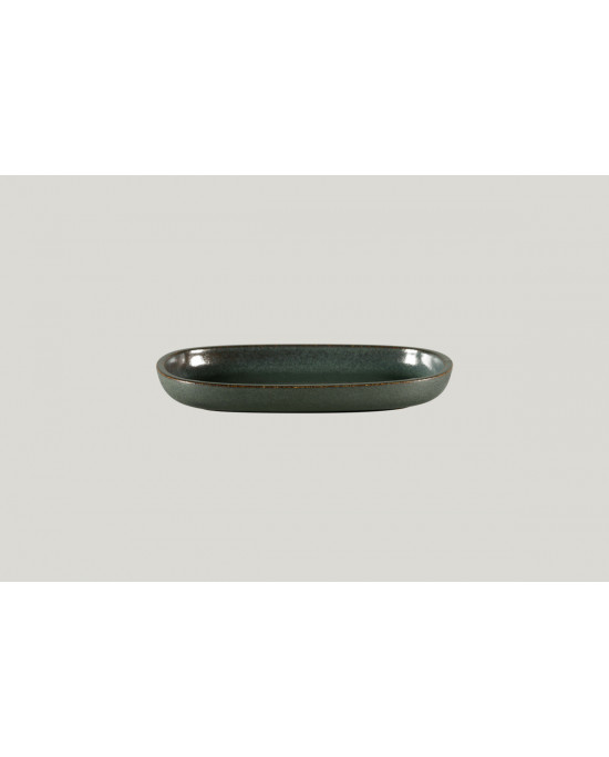 Plat ovale noir porcelaine 22,5 cm Rakstone Ease