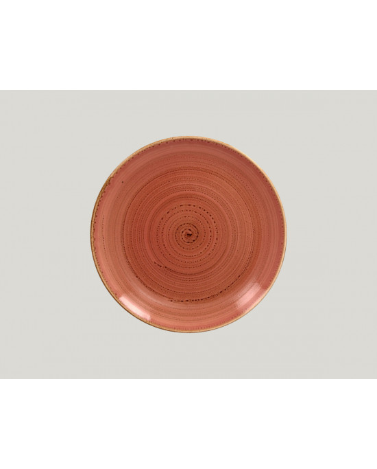 Assiette coupe plate rond orange porcelaine Ø 24 cm Twirl Rak