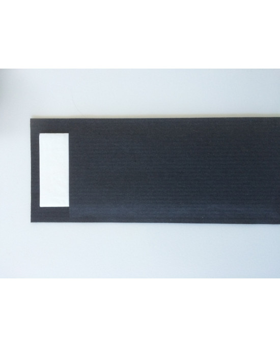 Pochette noir ouate de cellulose 8,5x20 cm Ecoline  (100 pièces)